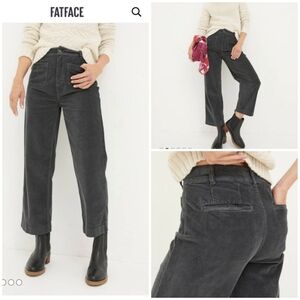 FATFACE Keswick Charcoal Grey Wide Leg Crop Jeans 🖤🩶